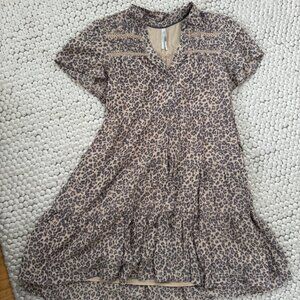Anthropologie leopard print dress
